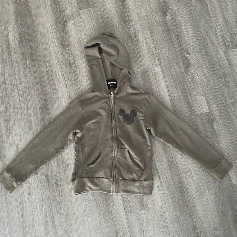 Monrow mini super super soft zip sweatshirt